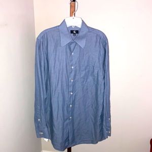 Calvin Klein Mens Long Sleeve Shirt - Size Large (16)
